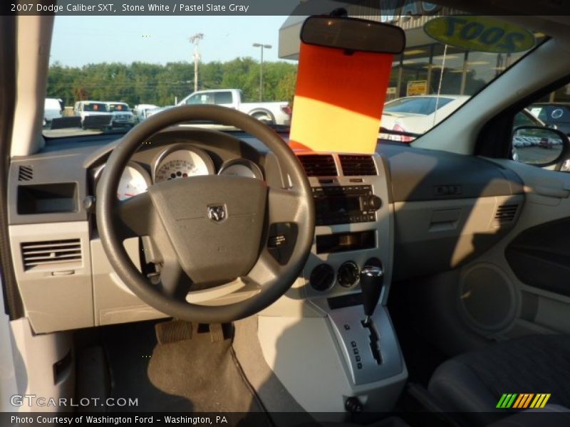 Stone White / Pastel Slate Gray 2007 Dodge Caliber SXT