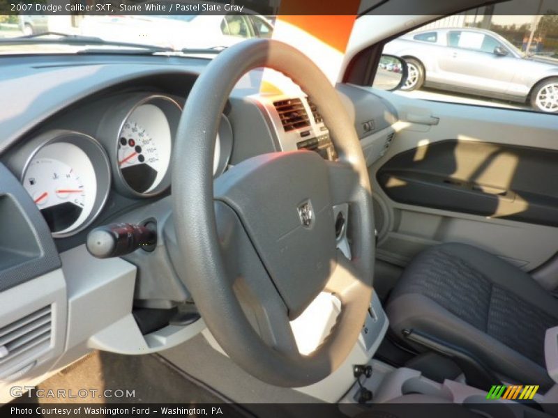 Stone White / Pastel Slate Gray 2007 Dodge Caliber SXT