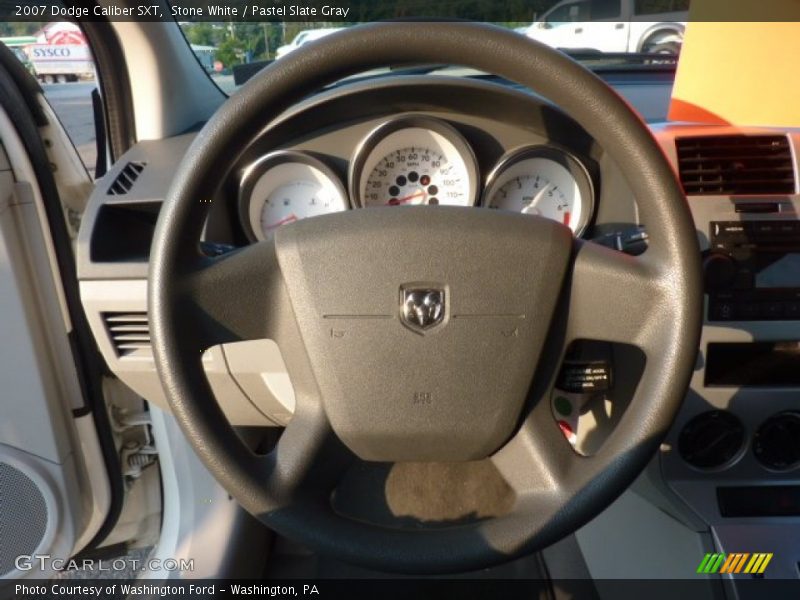 Stone White / Pastel Slate Gray 2007 Dodge Caliber SXT