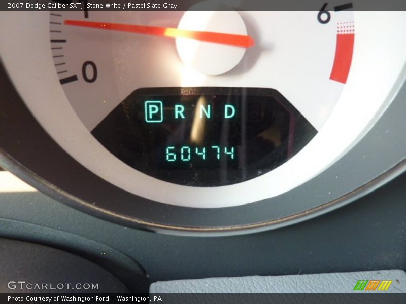 Stone White / Pastel Slate Gray 2007 Dodge Caliber SXT