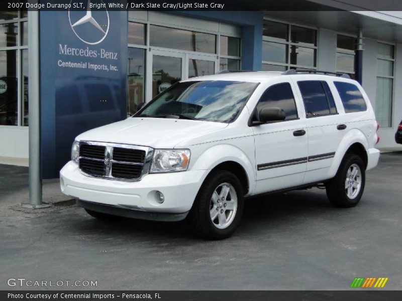 Bright White / Dark Slate Gray/Light Slate Gray 2007 Dodge Durango SLT