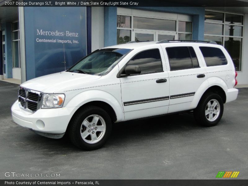 Bright White / Dark Slate Gray/Light Slate Gray 2007 Dodge Durango SLT