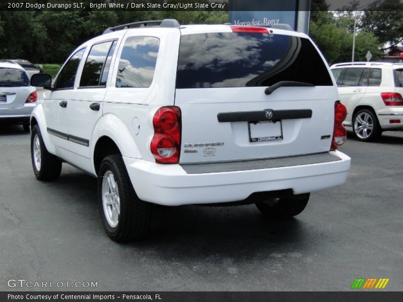 Bright White / Dark Slate Gray/Light Slate Gray 2007 Dodge Durango SLT