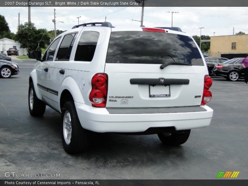 Bright White / Dark Slate Gray/Light Slate Gray 2007 Dodge Durango SLT