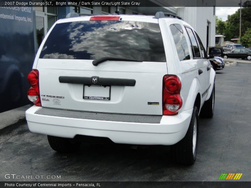 Bright White / Dark Slate Gray/Light Slate Gray 2007 Dodge Durango SLT