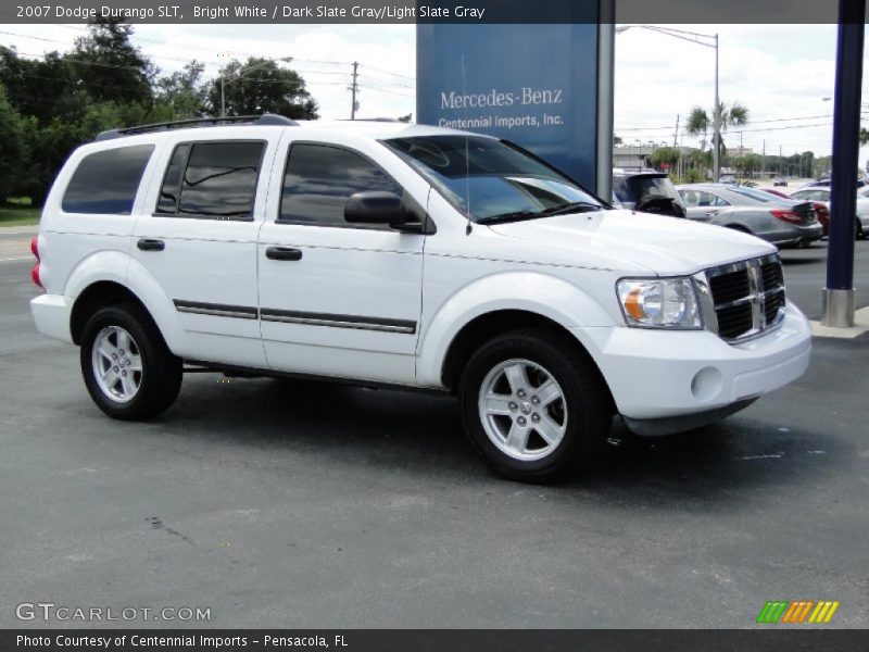 Bright White / Dark Slate Gray/Light Slate Gray 2007 Dodge Durango SLT