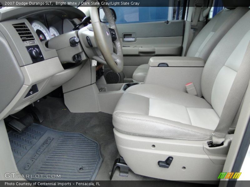 Bright White / Dark Slate Gray/Light Slate Gray 2007 Dodge Durango SLT