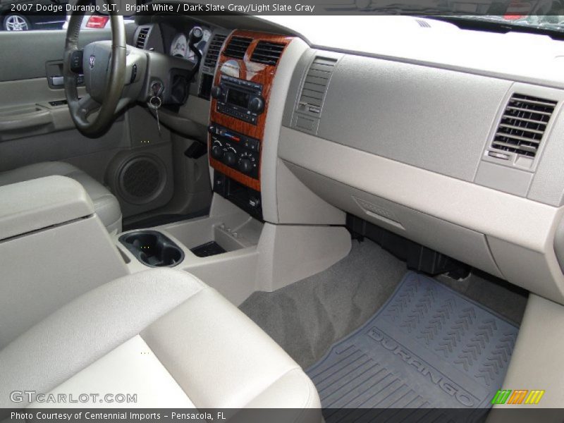 Bright White / Dark Slate Gray/Light Slate Gray 2007 Dodge Durango SLT