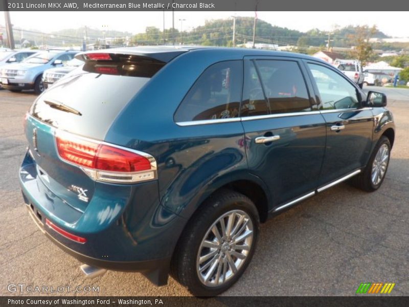 Mediterranean Blue Metallic / Charcoal Black 2011 Lincoln MKX AWD