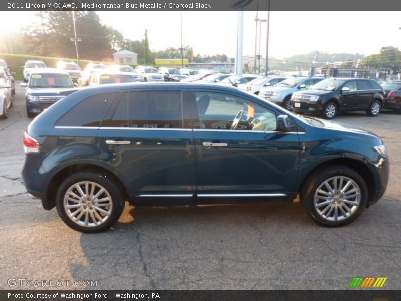 Mediterranean Blue Metallic / Charcoal Black 2011 Lincoln MKX AWD