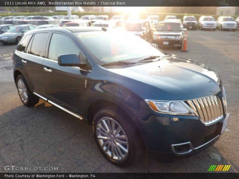 Mediterranean Blue Metallic / Charcoal Black 2011 Lincoln MKX AWD