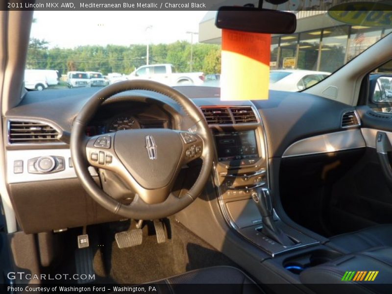 Mediterranean Blue Metallic / Charcoal Black 2011 Lincoln MKX AWD