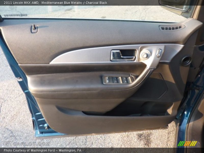 Mediterranean Blue Metallic / Charcoal Black 2011 Lincoln MKX AWD
