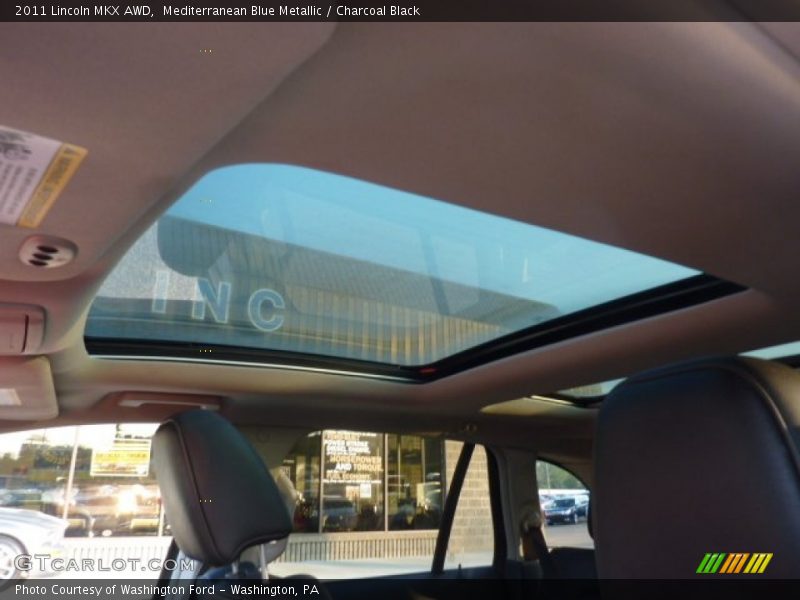 Mediterranean Blue Metallic / Charcoal Black 2011 Lincoln MKX AWD