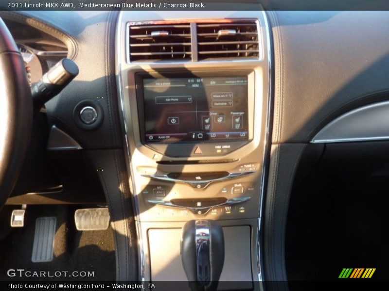 Mediterranean Blue Metallic / Charcoal Black 2011 Lincoln MKX AWD
