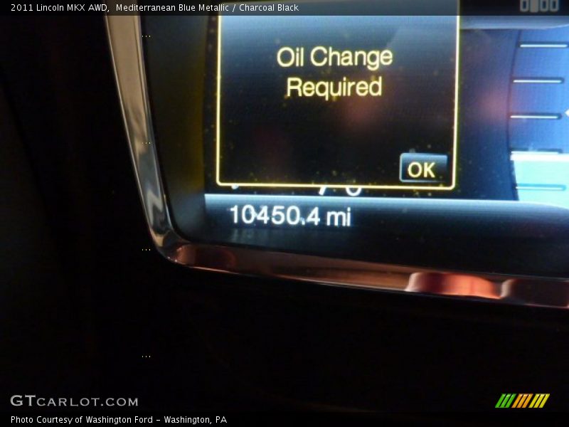 Mediterranean Blue Metallic / Charcoal Black 2011 Lincoln MKX AWD