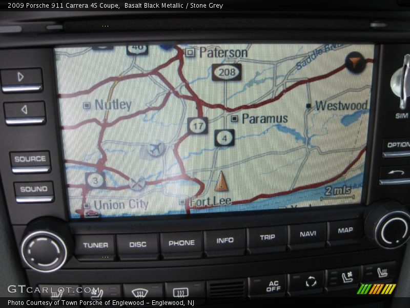 Navigation of 2009 911 Carrera 4S Coupe
