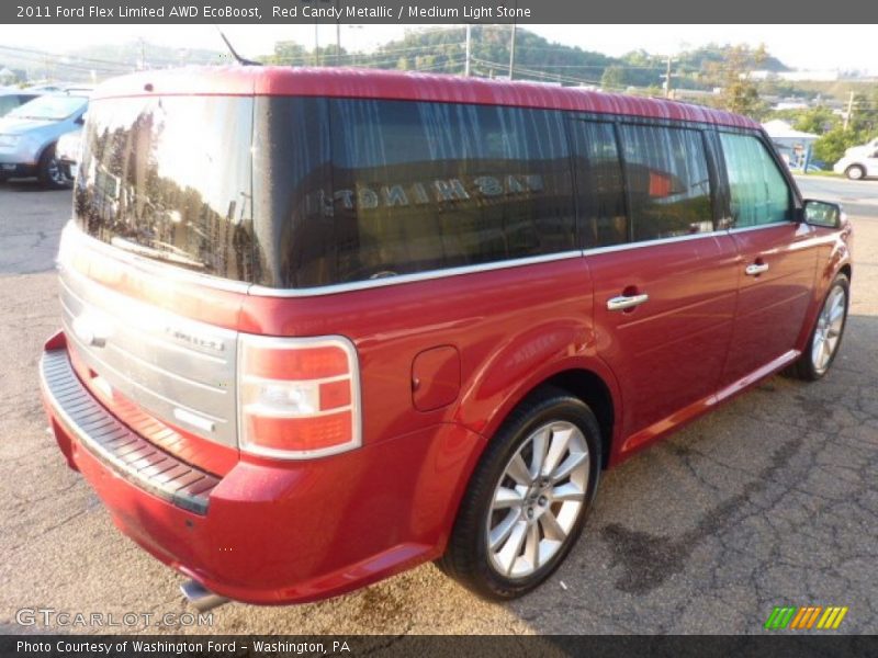 Red Candy Metallic / Medium Light Stone 2011 Ford Flex Limited AWD EcoBoost