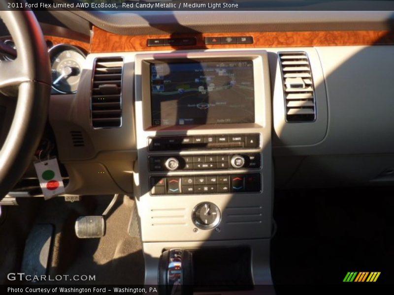 Red Candy Metallic / Medium Light Stone 2011 Ford Flex Limited AWD EcoBoost