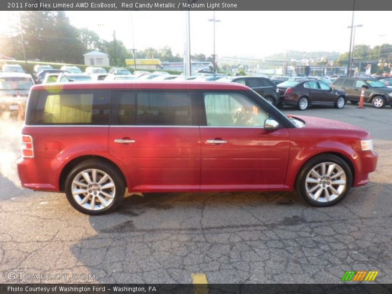 Red Candy Metallic / Medium Light Stone 2011 Ford Flex Limited AWD EcoBoost