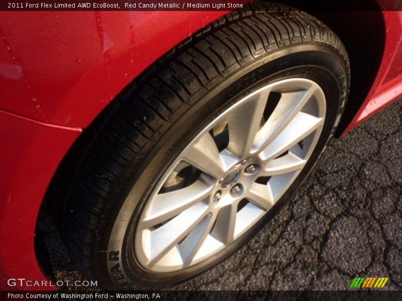 Red Candy Metallic / Medium Light Stone 2011 Ford Flex Limited AWD EcoBoost