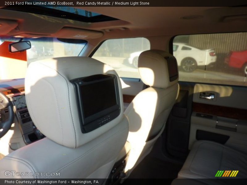 Red Candy Metallic / Medium Light Stone 2011 Ford Flex Limited AWD EcoBoost
