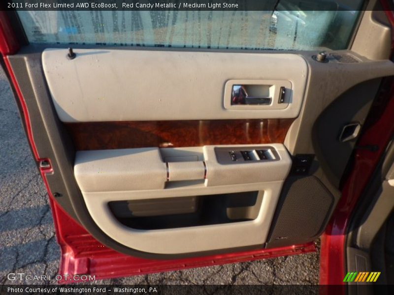 Red Candy Metallic / Medium Light Stone 2011 Ford Flex Limited AWD EcoBoost