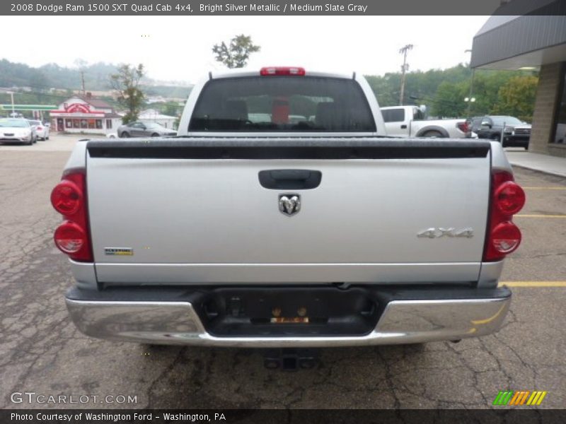 Bright Silver Metallic / Medium Slate Gray 2008 Dodge Ram 1500 SXT Quad Cab 4x4