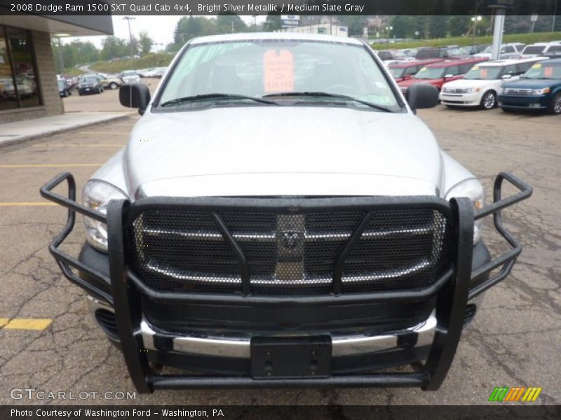 Bright Silver Metallic / Medium Slate Gray 2008 Dodge Ram 1500 SXT Quad Cab 4x4