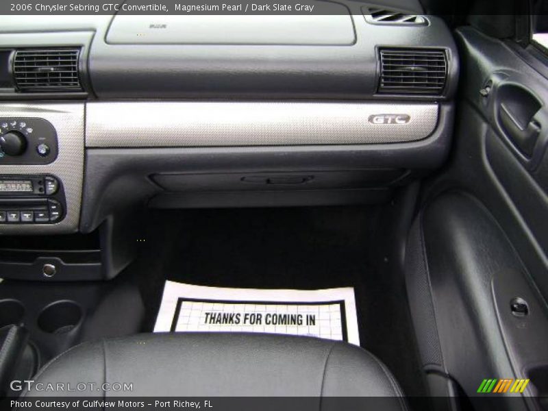 Magnesium Pearl / Dark Slate Gray 2006 Chrysler Sebring GTC Convertible
