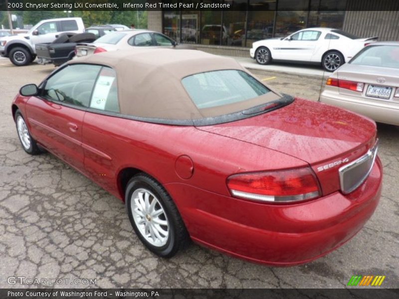  2003 Sebring LXi Convertible Inferno Red Tinted Pearl