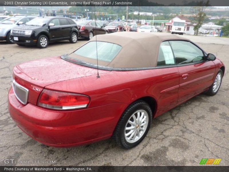  2003 Sebring LXi Convertible Inferno Red Tinted Pearl