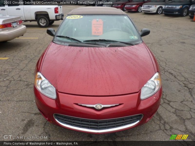  2003 Sebring LXi Convertible Inferno Red Tinted Pearl