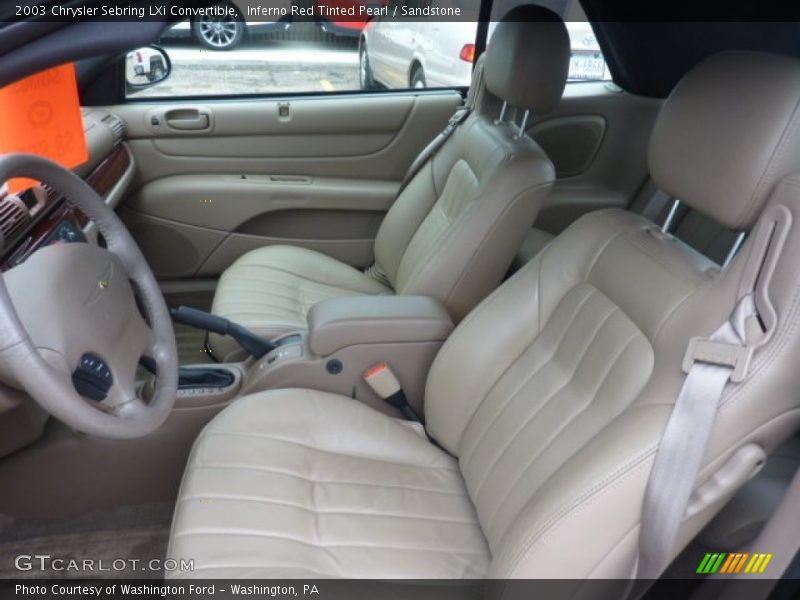  2003 Sebring LXi Convertible Sandstone Interior