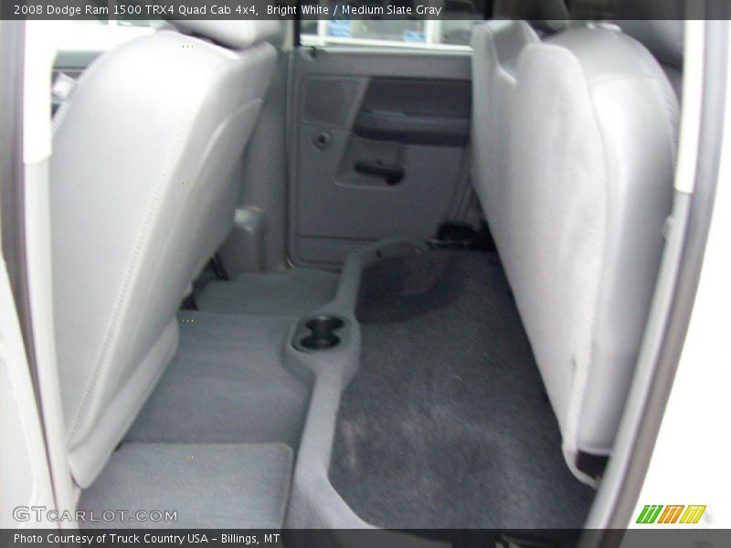 Bright White / Medium Slate Gray 2008 Dodge Ram 1500 TRX4 Quad Cab 4x4