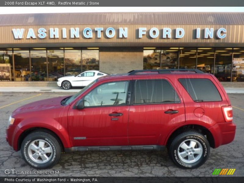 Redfire Metallic / Stone 2008 Ford Escape XLT 4WD