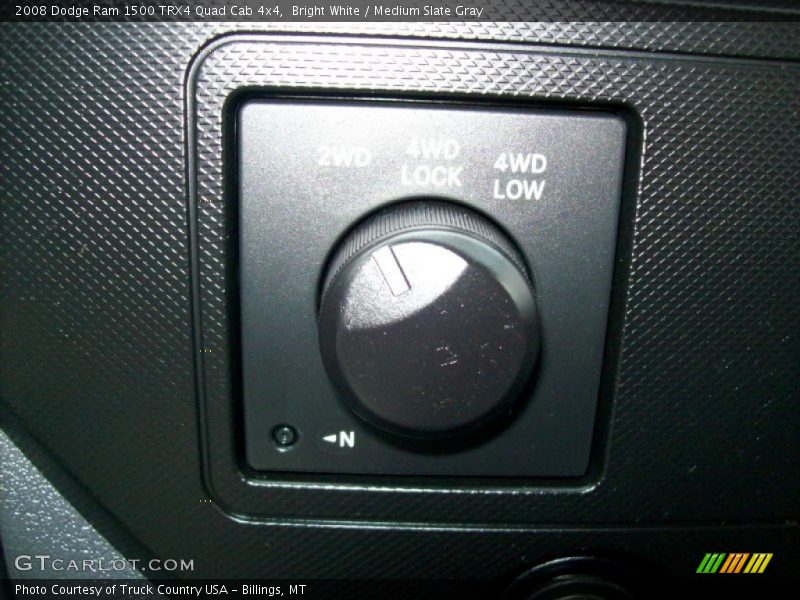 Bright White / Medium Slate Gray 2008 Dodge Ram 1500 TRX4 Quad Cab 4x4