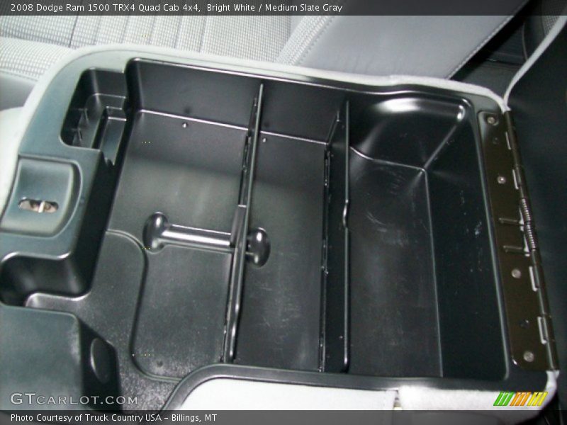 Bright White / Medium Slate Gray 2008 Dodge Ram 1500 TRX4 Quad Cab 4x4