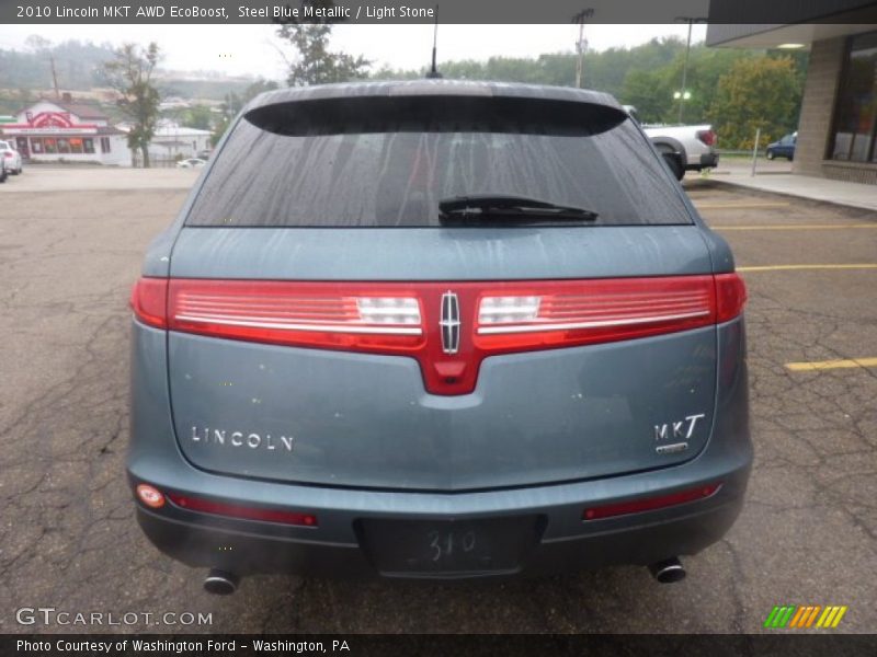 Steel Blue Metallic / Light Stone 2010 Lincoln MKT AWD EcoBoost