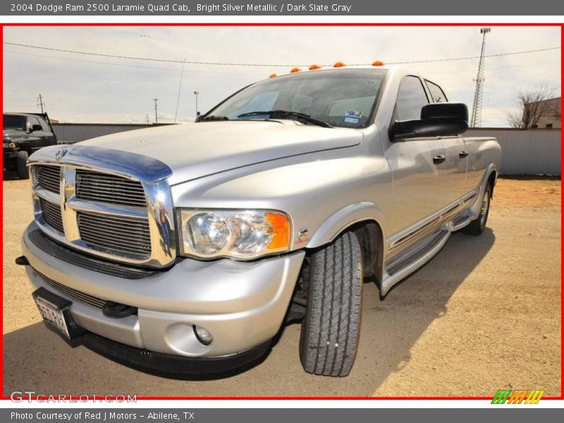 Bright Silver Metallic / Dark Slate Gray 2004 Dodge Ram 2500 Laramie Quad Cab