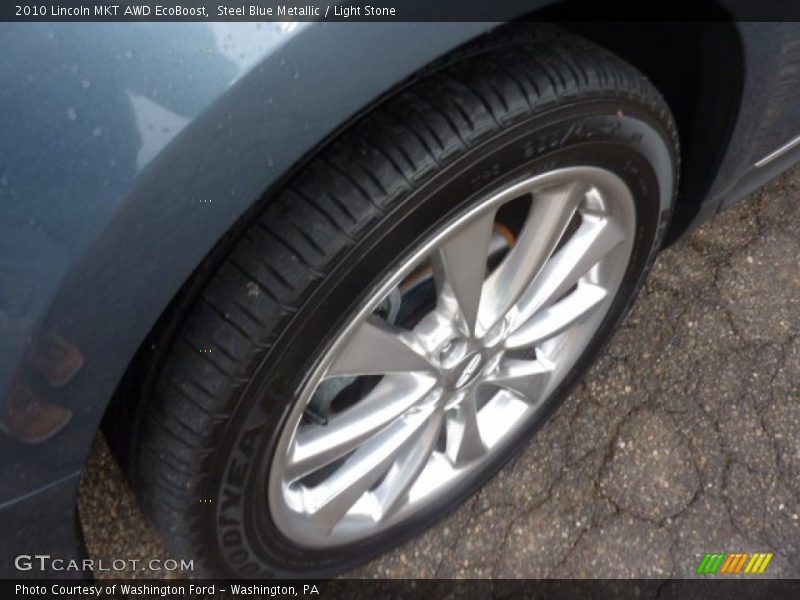 Steel Blue Metallic / Light Stone 2010 Lincoln MKT AWD EcoBoost