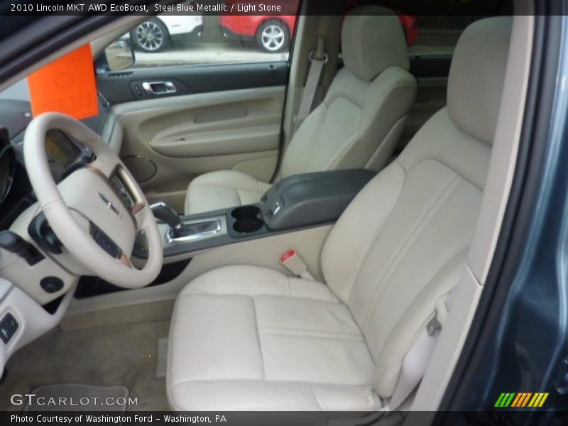 Steel Blue Metallic / Light Stone 2010 Lincoln MKT AWD EcoBoost