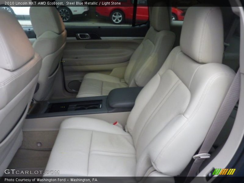 Steel Blue Metallic / Light Stone 2010 Lincoln MKT AWD EcoBoost