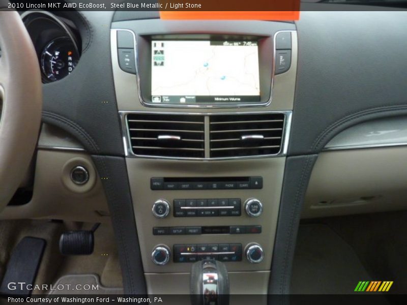 Steel Blue Metallic / Light Stone 2010 Lincoln MKT AWD EcoBoost