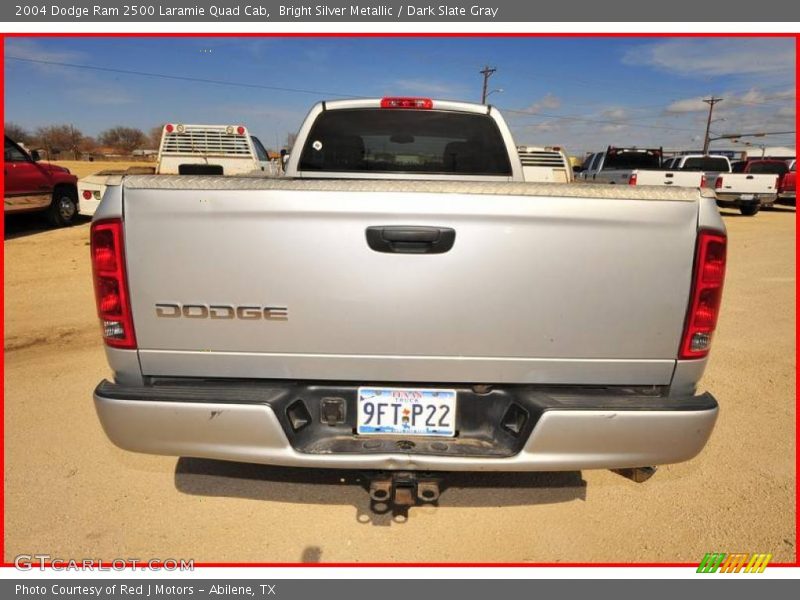 Bright Silver Metallic / Dark Slate Gray 2004 Dodge Ram 2500 Laramie Quad Cab
