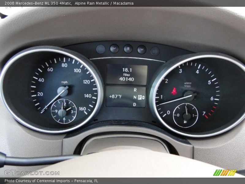 Alpine Rain Metallic / Macadamia 2008 Mercedes-Benz ML 350 4Matic