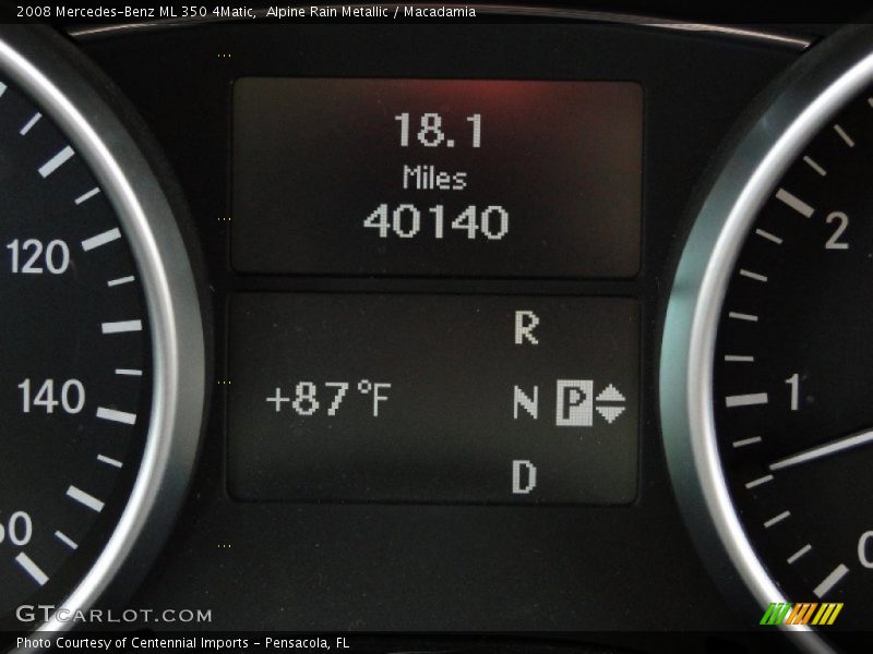Alpine Rain Metallic / Macadamia 2008 Mercedes-Benz ML 350 4Matic