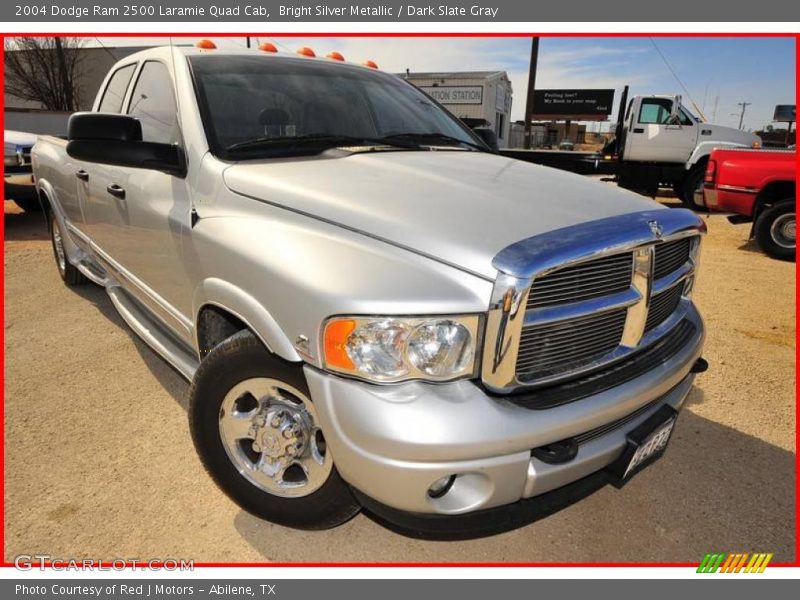 Bright Silver Metallic / Dark Slate Gray 2004 Dodge Ram 2500 Laramie Quad Cab