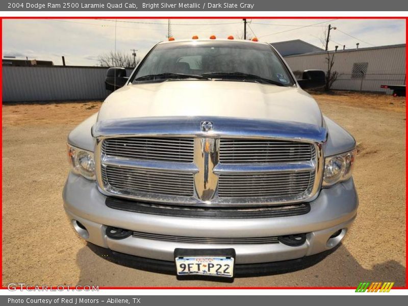 Bright Silver Metallic / Dark Slate Gray 2004 Dodge Ram 2500 Laramie Quad Cab