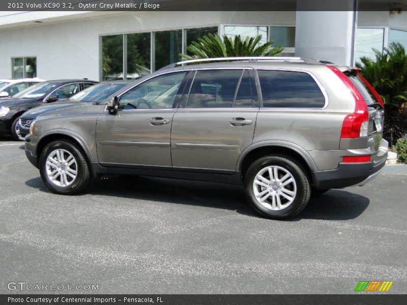 Oyster Grey Metallic / Beige 2012 Volvo XC90 3.2